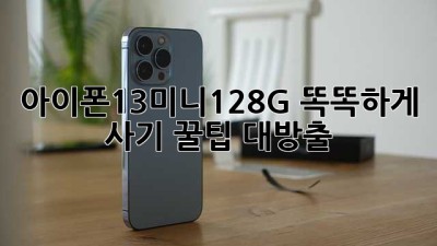 아이폰13미니128G 똑똑하게 사기! 꿀팁 대방출🍯